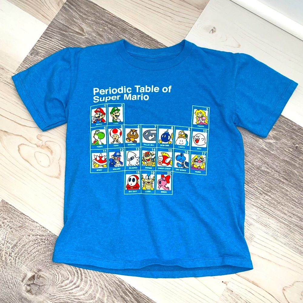 Periodic Table of Super Mario Tee